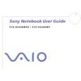 SONY PCG-R600HMPD VAIO Owners Manual