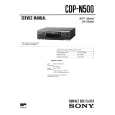 SONY CDPN500 Service Manual
