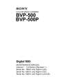 SONY BVP-500 Service Manual