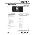 SONY PMC107 Service Manual