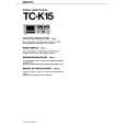 SONY TC-K15 Owners Manual