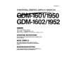 SONY GDM-1601 Owners Manual