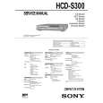 SONY HCDS300 Service Manual