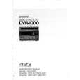 SONY DVR-1000 VOLUME 1 Service Manual