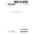SONY MDR-A110PKG Service Manual