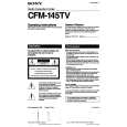 SONY CFM-145TV Owners Manual