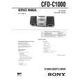 SONY CFDC1000 Service Manual