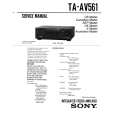 SONY TA-AV561 Service Manual