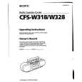 SONY CFS-W318 Owners Manual