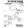 SONY KVD2933E Service Manual
