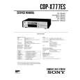 SONY CDPX777ES Service Manual