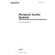 SONY ZS-X7 Owners Manual