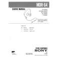 SONY MDR64 Parts Catalog