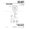 SONY XS-3027 Service Manual